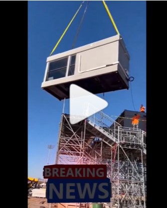 Follow our instagram, trophy suites atop scaffolding